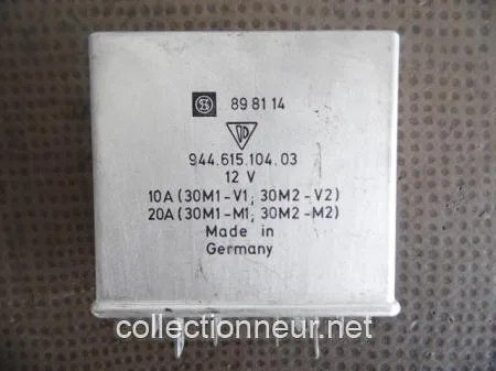 RELAIS 94461510403 DOUBLE MOTOVENTILATEUR PORSCHE 944