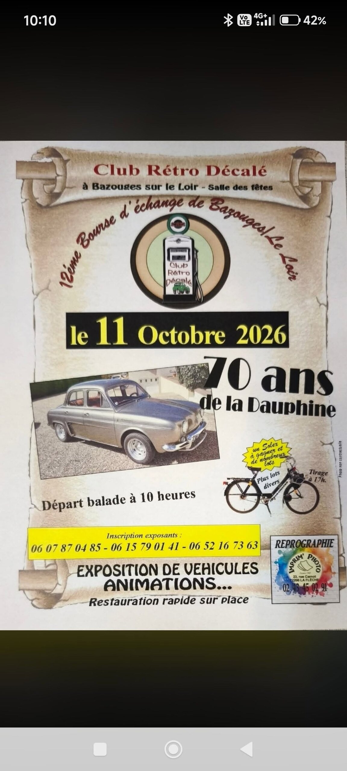 12e Bourse d’Échanges et Exposition de Véhicules de Collection
