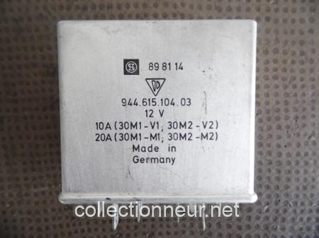 RELAIS 94461510403 DOUBLE MOTOVENTILATEUR PORSCHE 944